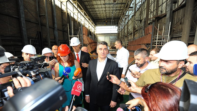Predsjednik Vlade Milanović u Splitu sudjelovao na svečanosti polaganja kobilice za prvi ophodni brod